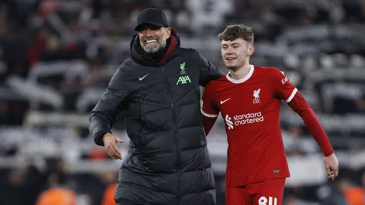 Conor Bradley’s admiration from the entire Liverpool team is explained by Jurgen Klopp.