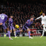 Jakub Kiwior's own goal and Luis Diaz's late goal eliminated Arsenal from the FA Cup.