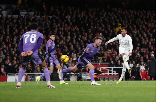 Jakub Kiwior's own goal and Luis Diaz's late goal eliminated Arsenal from the FA Cup.