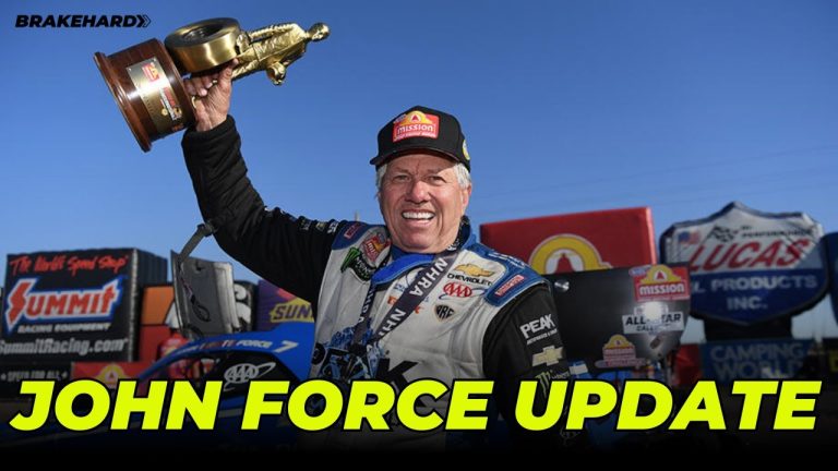 “DRAG RACING COMMUNITY RALLIES AROUND JOHN FORCE: ‘FORCE OF NATURE’ ON THE ROAD TO RECOVERY!